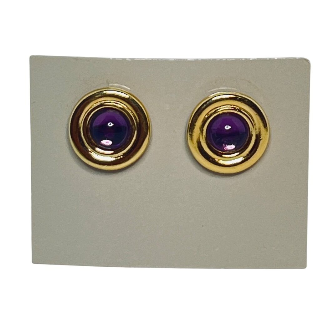 Avon Heather And Mist Pierced Earrings With Surgical Posts (6129)